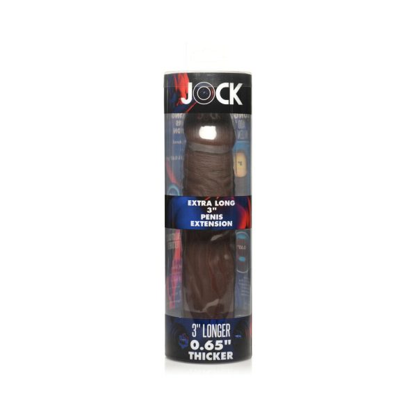 Jock Extra Long Penis Extension Sleeve 3 in. Dark - Image 7