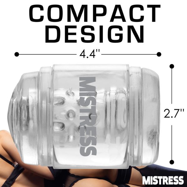 Mistress Double Shot Pussy and Ass Mini Masturbator Clear - Image 8