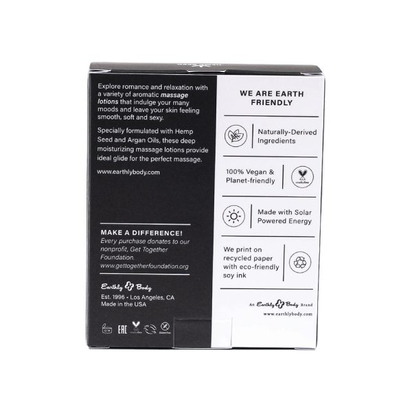 Earthly Body Massage-a-trois Edible Massage Lotion 3-Piece Gift Set Box 2 oz. - Image 3