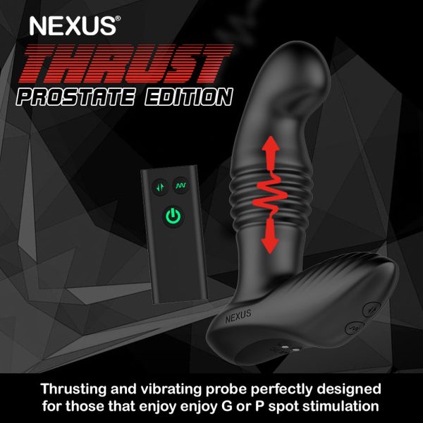 Nexus Thrust Prostate Edition Thrusting Vibrating Prostate and Perineum Massager Black - Image 8