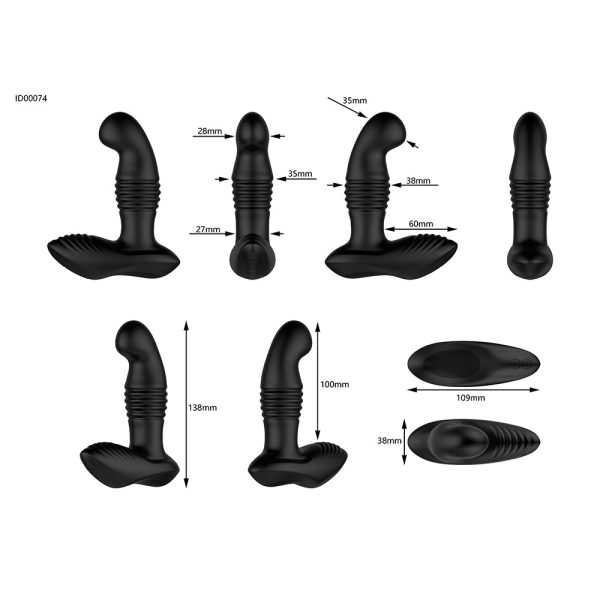Nexus Thrust Prostate Edition Thrusting Vibrating Prostate and Perineum Massager Black - Image 9