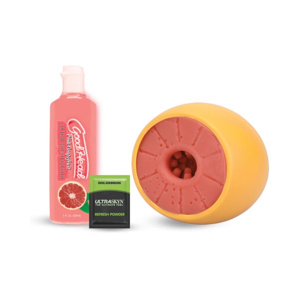 GoodHead Grapefruit Blowjob Set Yellow Pink - Image 2