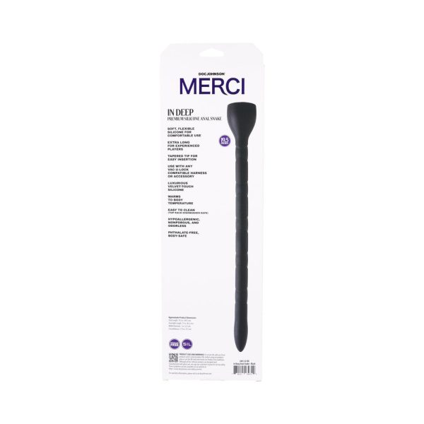 Merci In Deep Premium Silicone Anal Snake Black - Image 6