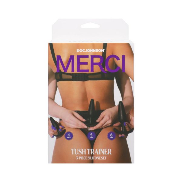 Merci Tush Trainer 3-Piece Silicone Plug Set Black - Image 3
