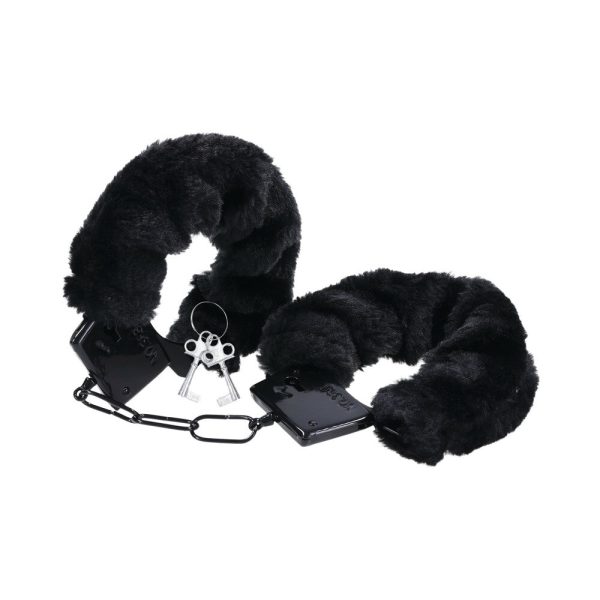 Merci Fluff Cuffs Black - Image 2