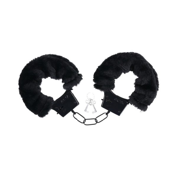 Merci Fluff Cuffs Black - Image 4