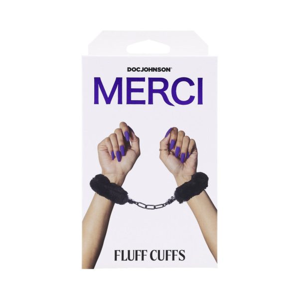Merci Fluff Cuffs Black - Image 6