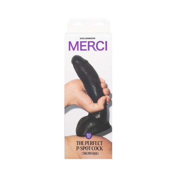 Merci The Perfect P-Spot Cock 9.5 in. Dildo with Removable Vac-U-Lock Suction Cup - Image 3