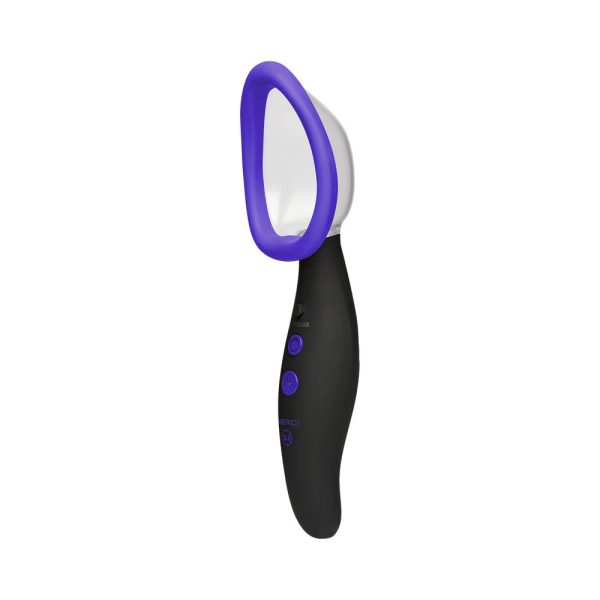 Merci Pumped Rechargeable Automatic Vibrating Pussy Pump Black - Image 2