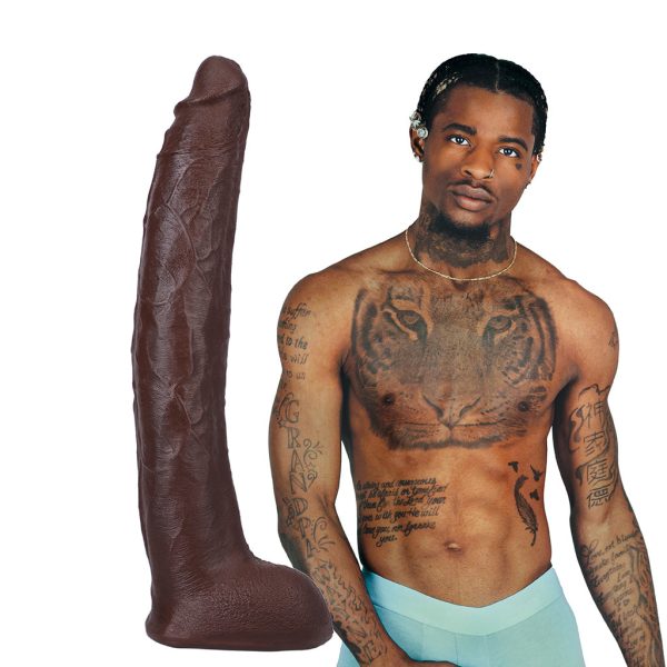 Signature Cocks Damion Dayski ULTRASKYN Cock with Removable Vac-U-Lock Suction Cup 12in Chocolate - Image 2