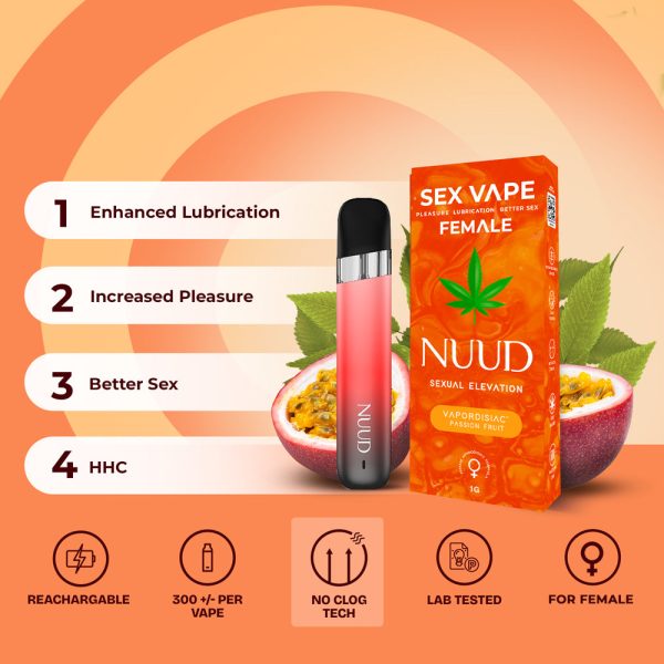 NUUD FEMALE VAPORDISIAC Passion Fruit - Image 2