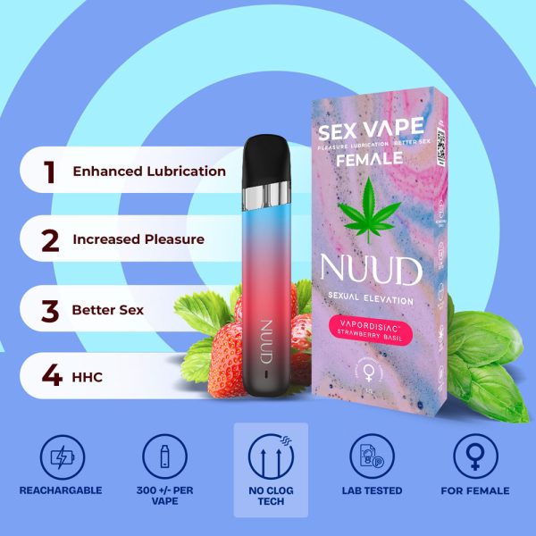 NUUD FEMALE VAPORDISIAC Strawberry Basil - Image 2