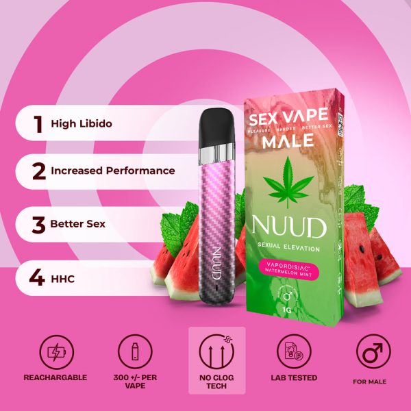 NUUD MALE VAPORDISIAC Watermelon Mint - Image 2