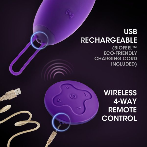 Wellness Imara Vibrating Egg with Remote Purple - Image 9