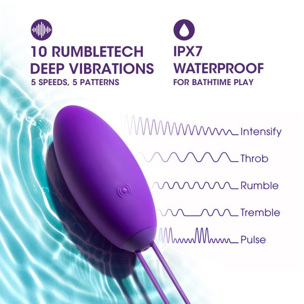 Wellness Imara Vibrating Egg with Remote Purple - Image 10