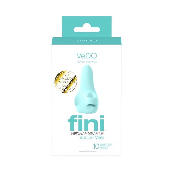 VeDO Fini Rechargeable Bullet Vibe Turquoise - Image 5