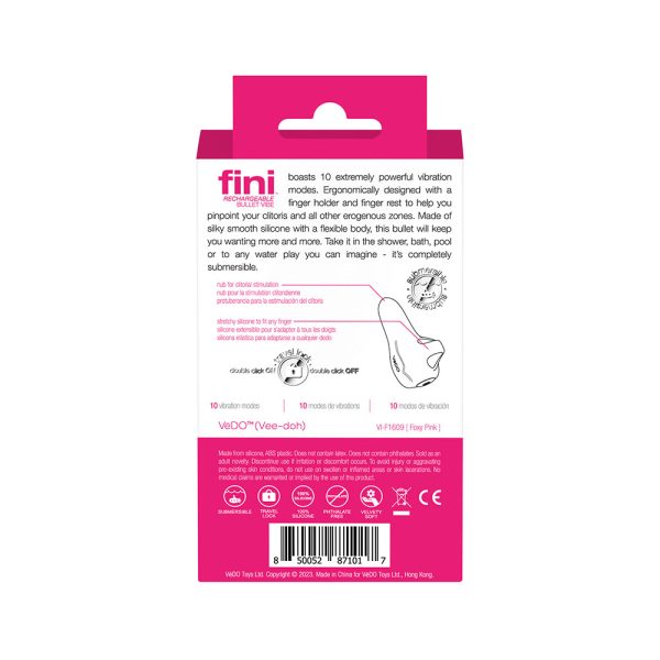 VeDO Fini Rechargeable Bullet Vibe Pink - Image 8