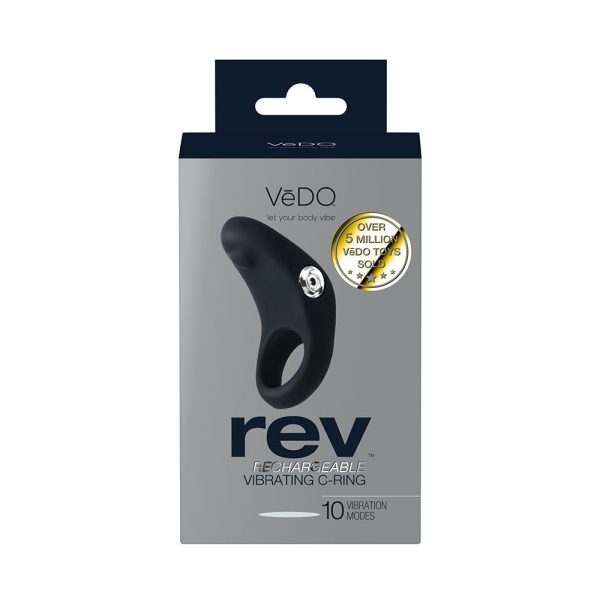 VeDO Rev Rechargeable Vibrating C-Ring Black - Image 5