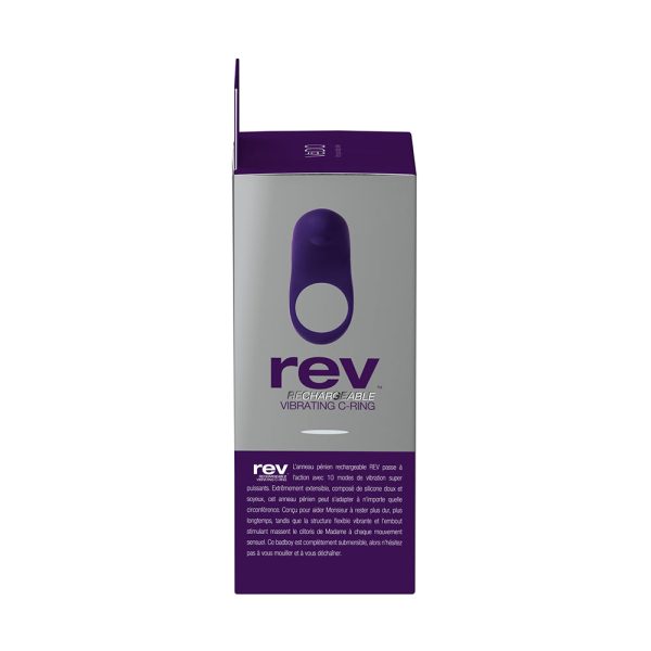 VeDO Rev Rechargeable Vibrating C-Ring Purple - Image 6