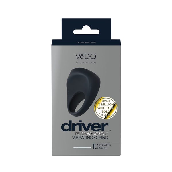 VeDO Driver Rechargeable Vibrating C-Ring Black - Image 5