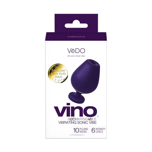 VeDO Vino Rechargeable Vibrating Sonic Vibe Purple - Image 5