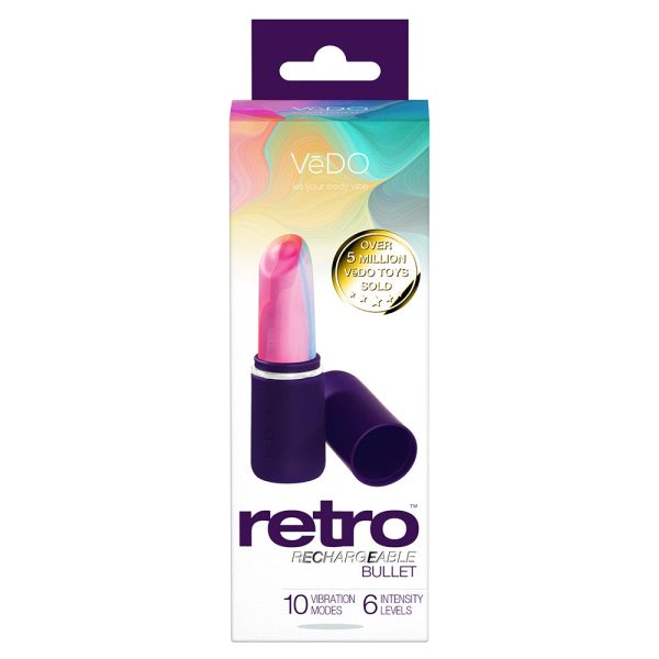 VeDO Retro Rechargeable Bullet Purple - Image 5
