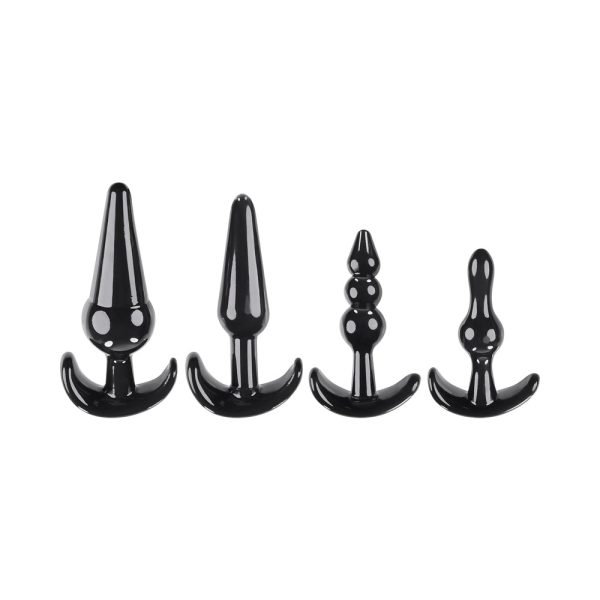 Selopa Intro To Plugs 4-Piece Anal Plug Set Black - Image 2