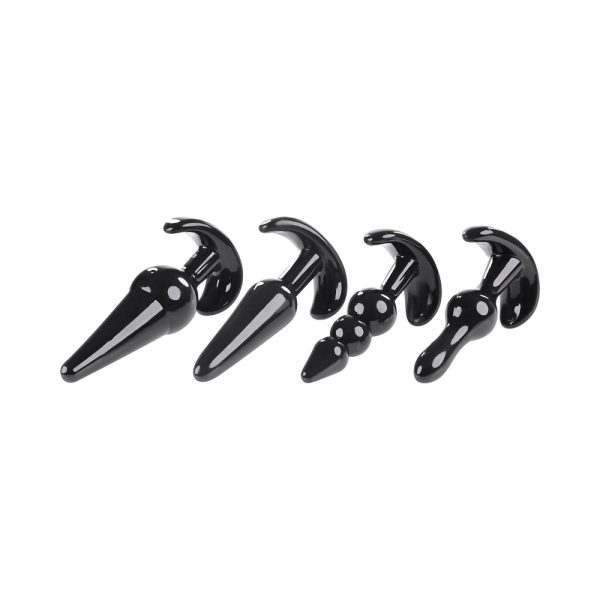 Selopa Intro To Plugs 4-Piece Anal Plug Set Black - Image 4