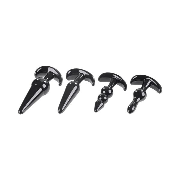 Selopa Intro To Plugs 4-Piece Anal Plug Set Black - Image 5