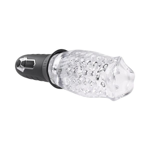 Zero Tolerance Cyclone Rechargeable Vibrating Spinning Stroker Black Clear - Image 7