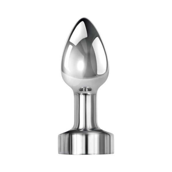 Gender X Rockin'' Metal Plug Mini Rechargeable Vibrating Anal Plug Aluminum Silver - Image 2