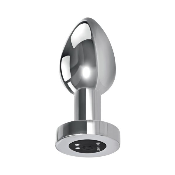 Gender X Rockin'' Metal Plug XL Rechargeable Vibrating Anal Plug Aluminum Silver - Image 3