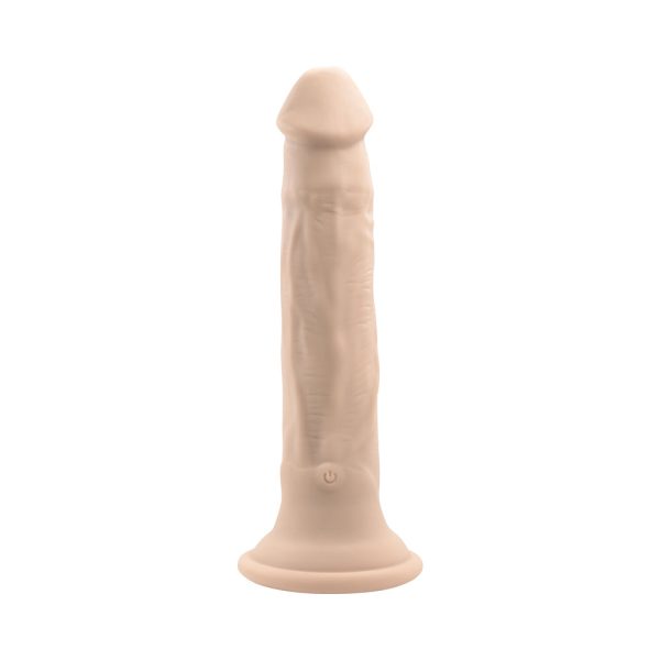 Evolved In Thrust We Trust Rechargeable Silicone Thrusting Vibrating Dildo with Remote Light - Image 3