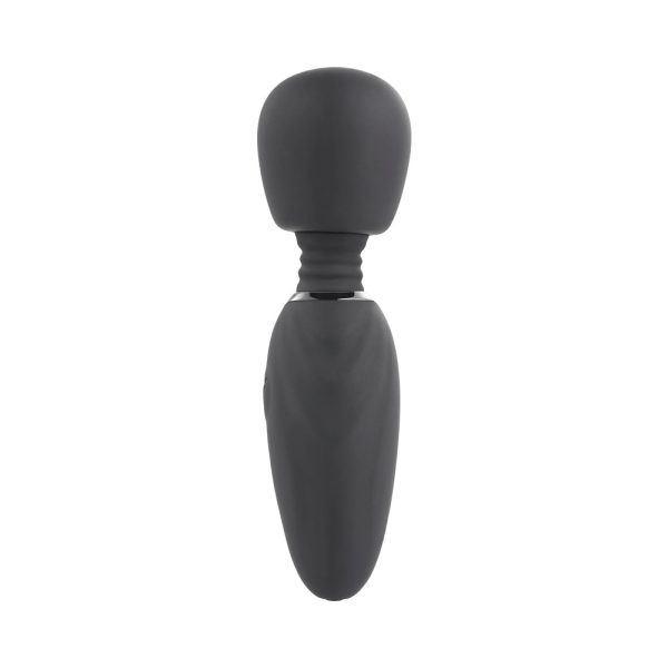 Selopa Buzz One Out Rechargeable Silicone Mini Wand Vibrator Black - Image 2
