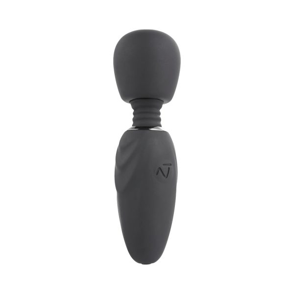 Selopa Buzz One Out Rechargeable Silicone Mini Wand Vibrator Black - Image 4