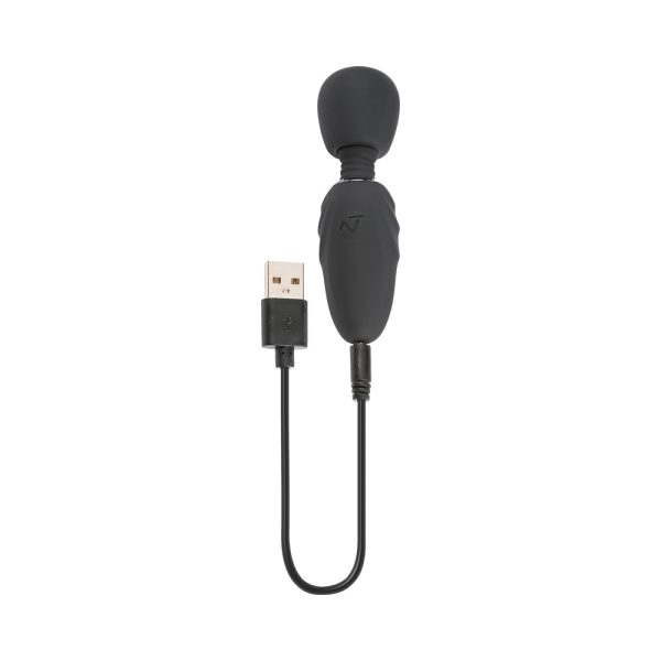 Selopa Buzz One Out Rechargeable Silicone Mini Wand Vibrator Black - Image 7