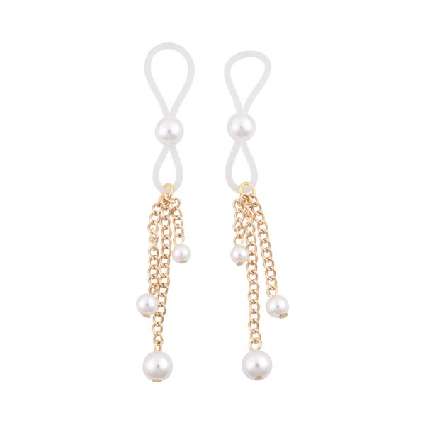 Sportsheets Sex & Mischief Pearl Nipple Ties - Image 3