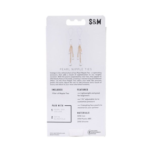 Sportsheets Sex & Mischief Pearl Nipple Ties - Image 5