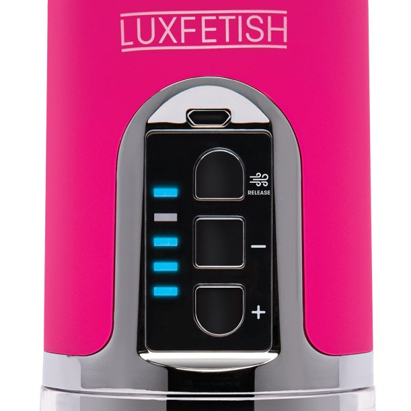 Lux Fetish Rechargeable 4-function Auto Pussy Pump with Clit Clamp - Image 6