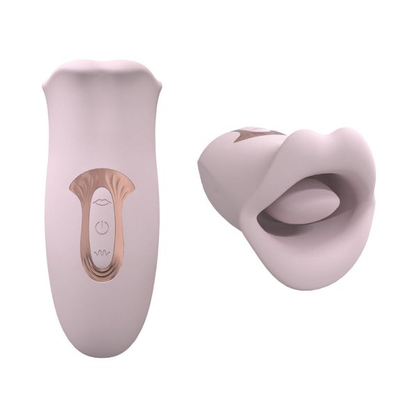 LoveLine Kiss 10 Speed Suction and Vibrating Mouth Silicone Rechargeable Waterproof Pink - Image 2