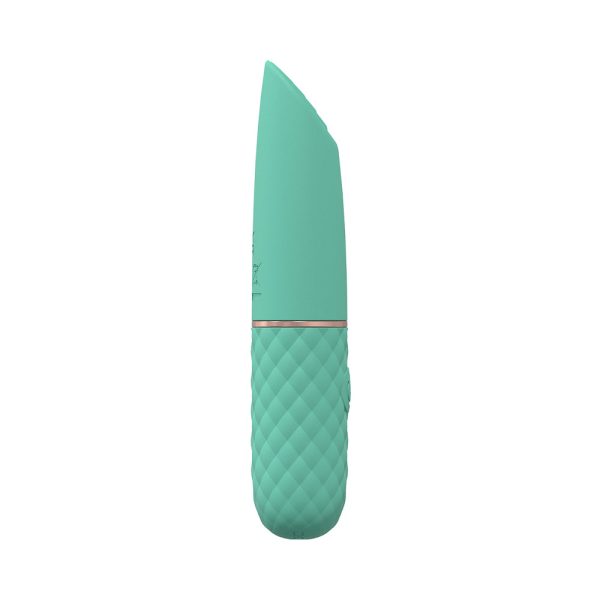 LoveLine Beso 10 Speed Vibrating Mini-Lipstick Silicone Rechargeable Waterproof Green - Image 3