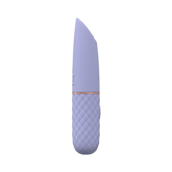 LoveLine Beso 10 Speed Vibrating Mini-Lipstick Silicone Rechargeable Waterproof Lavender - Image 3