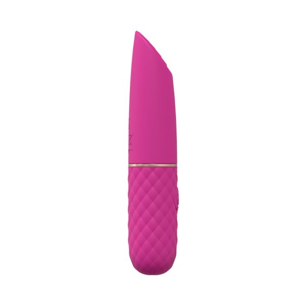 LoveLine Beso 10 Speed Vibrating Mini-Lipstick Silicone Rechargeable Waterproof Pink - Image 3