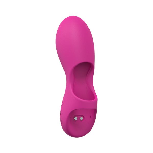 LoveLine Joy 10 Speed Finger Vibe Silicone Rechargeable Waterproof Pink - Image 2