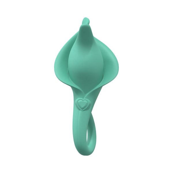 LoveLine Lily 10 Speed Clitoral Vibe Sealed Silicone Rechargeable Submersible Green - Image 3