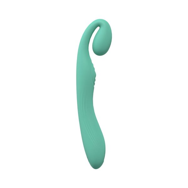 LoveLine Obsession 10 Speed Dual Motor Vibe Sealed Silicone Rechargeable Submersible Green - Image 3