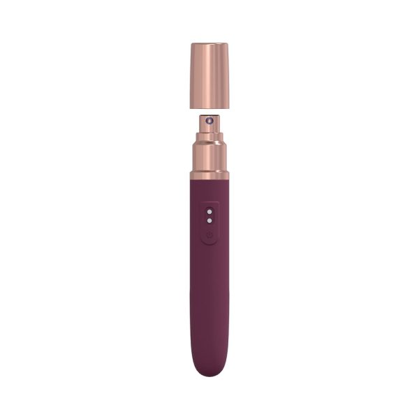 LoveLine The Traveler 10 Speed Travel Vibe Silicone Rechargeable Waterproof Burgundy - Image 2