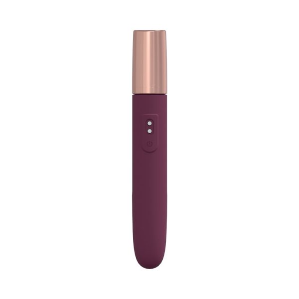 LoveLine The Traveler 10 Speed Travel Vibe Silicone Rechargeable Waterproof Burgundy - Image 3