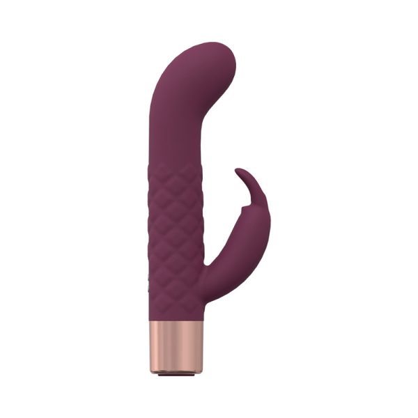 LoveLine Devotion 10 Speed Mini-Rabbit Silicone Rechargeable Waterproof Burgundy - Image 2