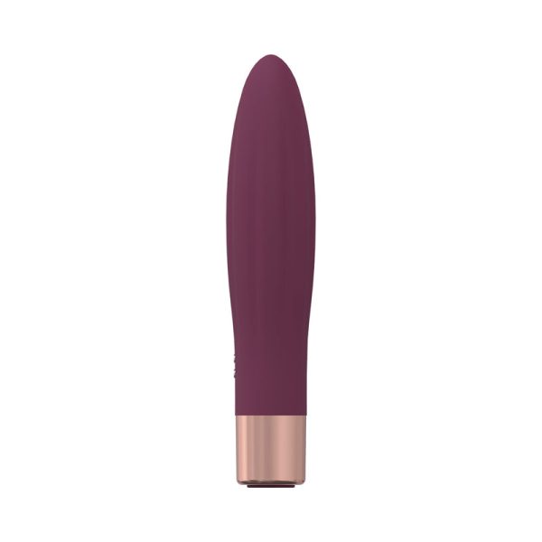 LoveLine Fame 10 Speed Mini-Vibe Silicone Rechargeable Waterproof Burgundy - Image 2